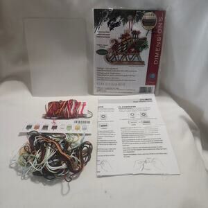 Sleigh Ornament Counted Cross Stitch Kit Dimensions 70 08914O Opened B37
